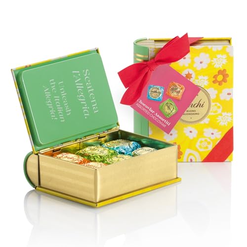Venchi – Mini-Buch mit 6 Chocoviar-Pralinen, Verschiedene Geschmacksrichtungen, Glutenfrei, 117 gr Geschenkbox der Frühlingskollektion, Geschenkidee Venchi – Mini-Buch mit 6 Chocoviar-Pralinen, Verschiedene Geschmacksrichtungen, Glutenfrei, 117 gr Geschenkbox der Frühlingskollektion, Geschenkidee von Venchi