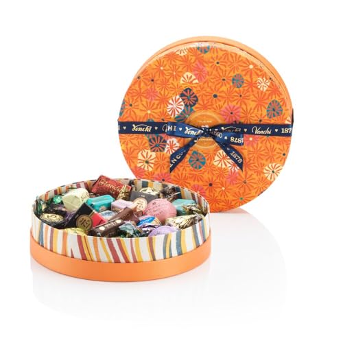 Venchi – Murrine-Kollektion – Blaue Hutschachtel mit sortierten Pralinen, 340 g – Glutenfrei - Geschenkidee Venchi – Murrine-Kollektion – Blaue Hutschachtel mit sortierten Pralinen, 340 g – Glutenfrei - Geschenkidee von Venchi