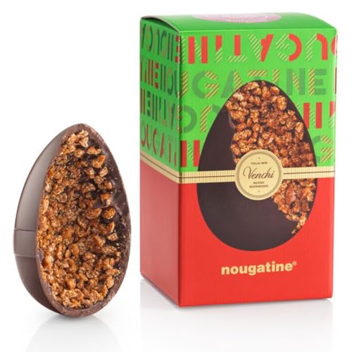 Venchi - Osterkollektion - Nougatine Schokoladenei, 570 g - Mit Überraschung - Geschenkidee - Glutenfrei - Vegan von Venchi