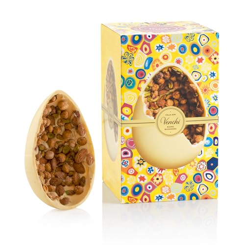 Venchi - Schokoladenei, Geschmack Weiße Schokolade, mit "Piemont-Haselnüss", Mandeln und Pistazien, mit Überraschung, Glutenfrei, 500 gr, Osterkollektion, Geschenkidee Venchi - Schokoladenei, Geschmack Weiße Schokolade, mit "Piemont-Haselnüss", Mandeln und Pistazien, mit Überraschung, Glutenfrei, 500 gr, Osterkollektion, Geschenkidee von Venchi