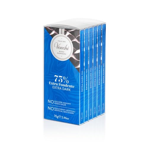 Venchi – 6er Pack Schokoladentafeln Haselnuss extra dunkel, 420 g – NO Added Sugar – Ohne künstliche Süßstoffe – glutenfrei – vegan – Geschenkidee Venchi – 6er Pack Schokoladentafeln Haselnuss extra dunkel, 420 g – NO Added Sugar – Ohne künstliche Süßstoffe – glutenfrei – vegan – Geschenkidee von Venchi