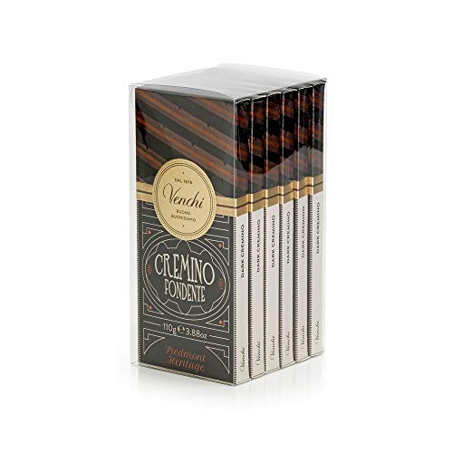 Venchi Set verpackte Tafeln Cremino, extra dunkle Schokolade 660 g–6er-Set – glutenfrei von Venchi