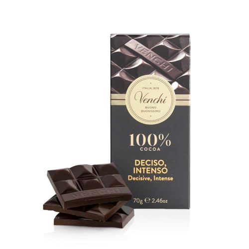 Venchi - Tafel Schokolade Südamerika 100%, 70 g - mit ausgewählten Kakaomischungen - Glutenfrei - Vegan Venchi - Tafel Schokolade Südamerika 100%, 70 g - mit ausgewählten Kakaomischungen - Glutenfrei - Vegan von Venchi