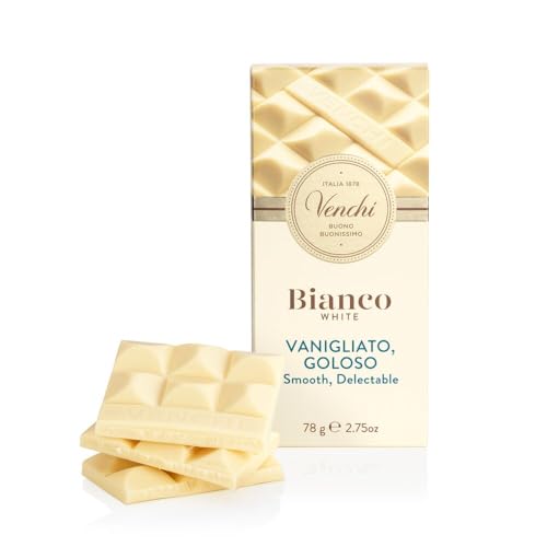 Venchi – Tafel Weiße Schokolade Extra, 78 g – mit Vanille - Glutenfrei von Venchi