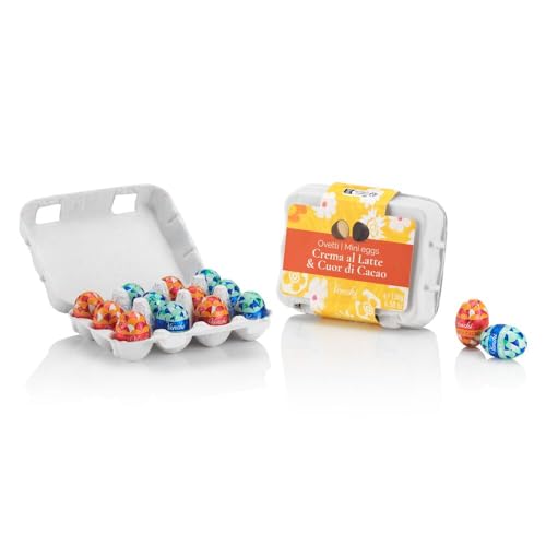 Venchi - Verpackung mit 12 Schokoladeneiern, Gemischte Geschmäcker, Milchcreme und Extra Zartbitter 75%, Glutenfrei, 130 gr, Ostern-Kollektion, Geschenkidee Venchi - Verpackung mit 12 Schokoladeneiern, Gemischte Geschmäcker, Milchcreme und Extra Zartbitter 75%, Glutenfrei, 130 gr, Ostern-Kollektion, Geschenkidee von Venchi