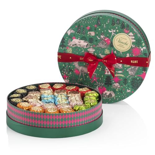 Venchi – Weihnachtskollektion – Geschenk-Hutschachtel Prestige mit verschiedenen Chocoviar-Pralinen, 1,1 kg – Geschenkidee – Glutenfrei Venchi – Weihnachtskollektion – Geschenk-Hutschachtel Prestige mit verschiedenen Chocoviar-Pralinen, 1,1 kg – Geschenkidee – Glutenfrei von Venchi