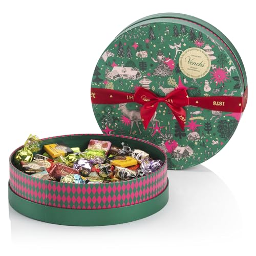 Venchi – Weihnachtskollektion – Geschenk-Hutschachtel mit verschiedenen Pralinen, 704 g – Geschenkidee – Glutenfrei Venchi – Weihnachtskollektion – Geschenk-Hutschachtel mit verschiedenen Pralinen, 704 g – Geschenkidee – Glutenfrei von Venchi