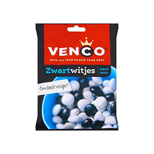 Salmiak Lakritz | Venco | Schwarz und weiß | Gesamtgewicht 248 Gramm von Venco