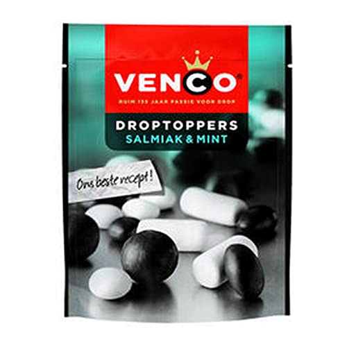 Venco Droptoppers Salmiak-Minze - 10 Beutel x 210 Gramm von Venco