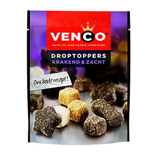 Venco Droptoppers knusprig-weich - 10 Beutel x 190 Gramm von Venco