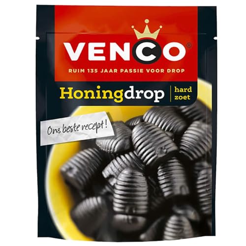 Venco Honingdrop 225g I Süße Honig Lakritz Drops aus den Niederlanden I Holländische Lakritze I Zoete Drop aus Holland von Venco