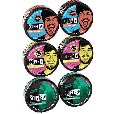 Vendigo Scooper Energy 1 Gratis Scooper Dose Mix deine eigene SCOOPER Box + BMB Duftbaum (2xMint 2xLemon 2xPeach + 1 Gratis) von Vendigo