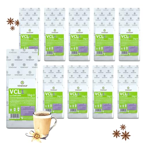 VENESSA VCL1 Chai Latte 10 x 1kg Instant Milchtee Getränkepulver zur Zubereitung von Milchteegetränken - Vorteilspack - Automaten geeignet VENESSA VCL1 Chai Latte 10 x 1kg Instant Milchtee Getränkepulver zur Zubereitung von Milchteegetränken - Vorteilspack - Automaten geeignet von Venessa