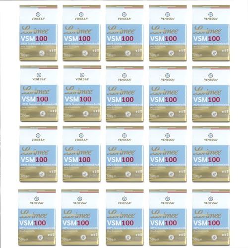 VENESSA VSM 100 Lorimee 20 x 500g Magermilchpulver Granulat Hochwertiges Skimmed Milchpulver für die Zubereitung von Kakaogetränken und Kaffeespezialitäten wie Latte Macchiato, Caffè Latte von Venessa
