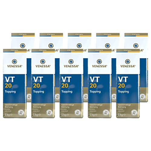 VENESSA VT 20 Milchpulver 10 x 1kg Topping zur Verfeinerung von Kaffee Latte & Cappuccino für Kaffee-Vollautomaten und Vending, 10er Vorratspackung (20% Magermilchpulver) von Venessa