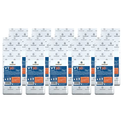 VENESSA VT 50 Milchpulver Topping Vorratspackung 10 x 1kg für Vendings (50% Magermilchpulver) Feinporiger, stabiler Schaum, hochwertiges Kaffee Topping zur Verfeinerung von Milchkaffee & Cappuccino von Venessa