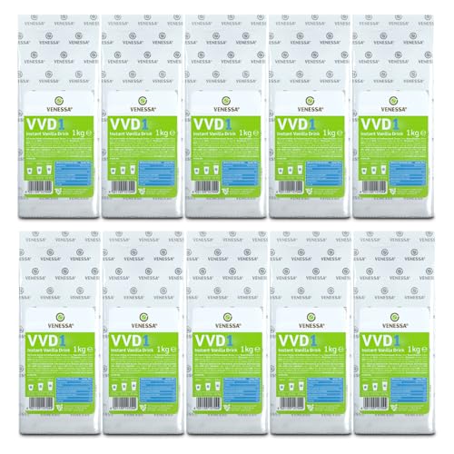 VENESSA VVD 1 Vanilla Drink 10 x 1kg - Vorteilspack - Instant Getränkepulver - Natürliche Vanille Note - Cremig Vollmündig - Alle Automaten geeignet VENESSA VVD 1 Vanilla Drink 10 x 1kg - Vorteilspack - Instant Getränkepulver - Natürliche Vanille Note - Cremig Vollmündig - Alle Automaten geeignet von Venessa