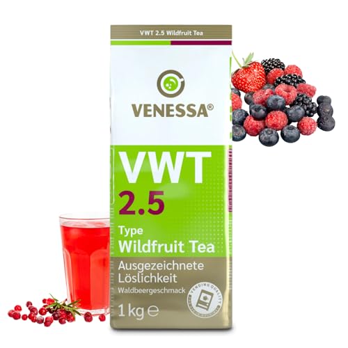VENESSA VWT 2.5 Wildfruit Tea 2 x 1kg Probierpack Instant Teegetränk Pulver - Wildfruchtgetränk Getränkepulver - Automaten geeignet - Sehr gut löslich von Venessa