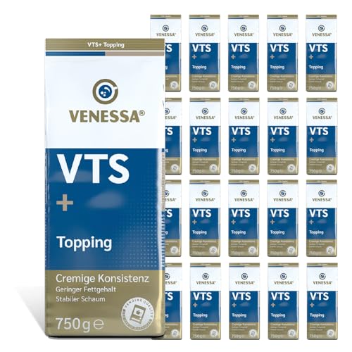 Venessa VTS+ Topping 20 x 750g löslich 99,8% Magermilchanteil, Magermilchpulver für Vending Automaten, Vorteilspackung von Venessa
