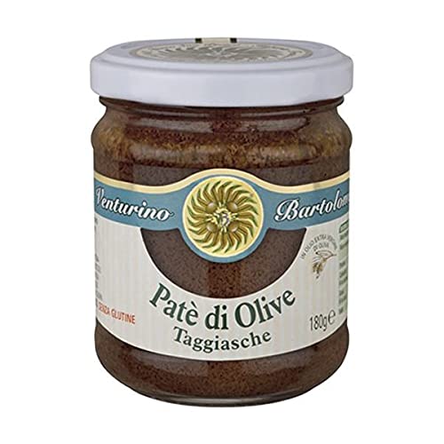 Oliven-Paste, schwarz, aus Taggiasca-Oliven, Venturino, 180g von Frantoio Venturino