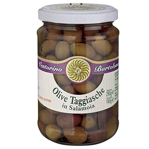 Taggiasca Oliven in Salzlake Frantoio Venturino Liguria 290g von Frantoio Venturino