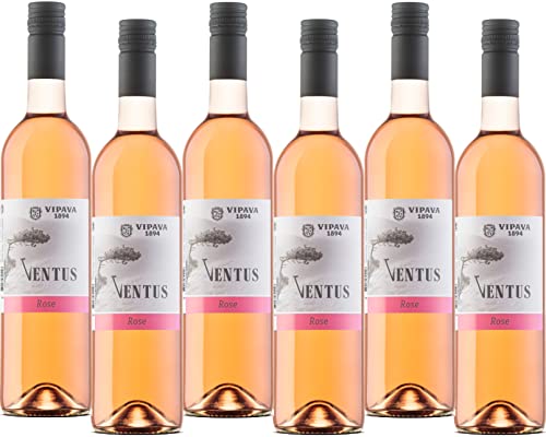 VENTUS Roséwein Qualitätswein 2021, von Hand gelesener trockener Wein (6 x 0.75 l) von Liakai