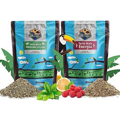 Set Mate Tee Rio Parana | Doppelpack Mate Tee | Traditionell, Energie mit Guarana | Argentinische Mate Tee | Mate Tee Tee | Natürliches Koffein | 2x500g | 1kg Set Mate Tee Rio Parana | Doppelpack Mate Tee | Traditionell, Energie mit Guarana | Argentinische Mate Tee | Mate Tee Tee | Natürliches Koffein | 2x500g | 1kg von Venusti sp. Z o.o.