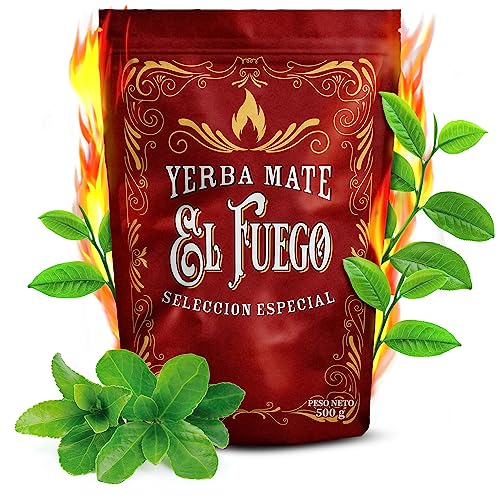 El Fuego Elaborada 0,5kg | Stark anregender Mate Tee | Mate Tee aus Paraguay | Paraguayischer Mate Tee mit Staub und Stöckchen | Rauchiger, geräucherter Mate Tee | 500g von Venusti sp. Z o.o.