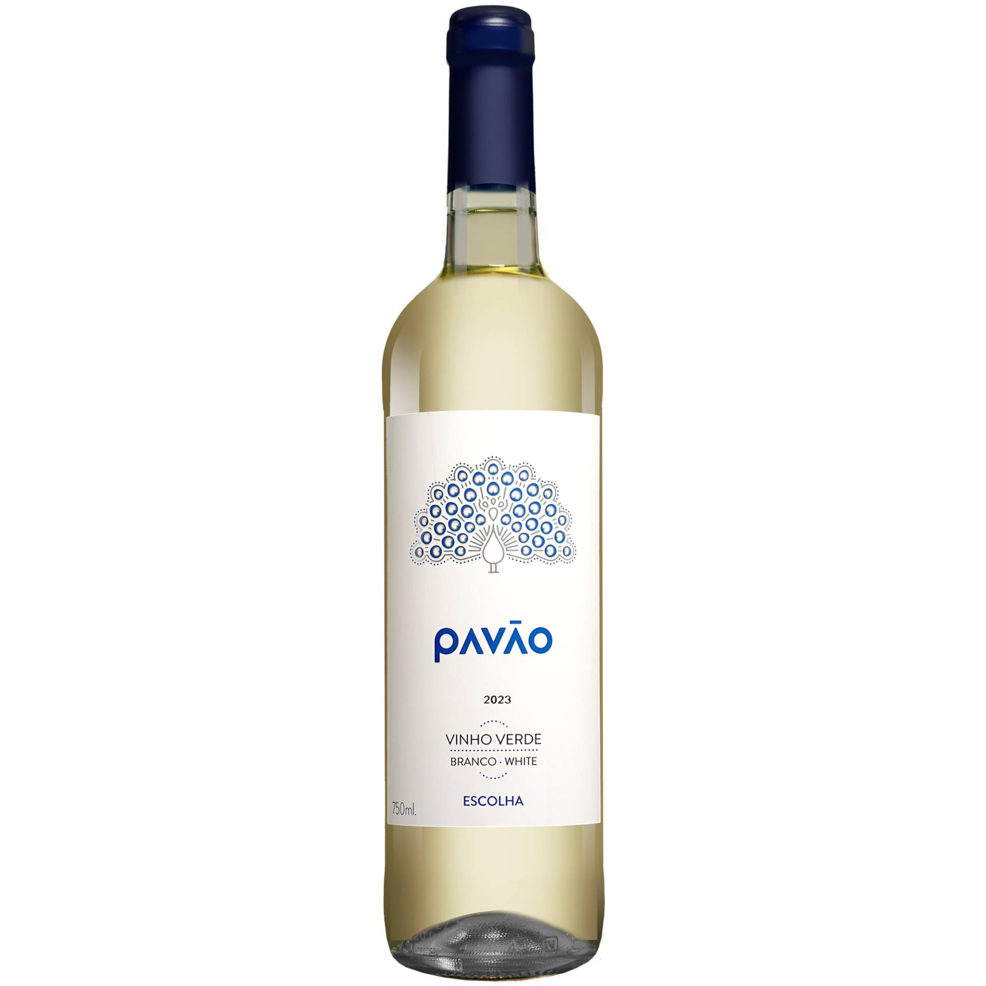 Pavão Escolha Vinho Verde Branco 2023  0.75L 11% Vol. Weißwein Halbtrocken aus Portugal von Vercoope