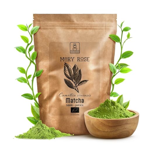 Mary Rose Matcha BIO 500g | Grüner Tee matcha | Tee in Pulverform | Quelle des Theins | Natürliche Anregung von Mary Rose