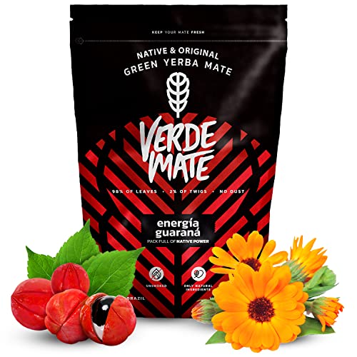 Mate Tee Verde Mate Green Energia Guarana 500g Mate Tee mit Guarana-Früchten Quelle von natürlichem Koffein Mate Tee aus Brasilien starke Anregung von Verde mate