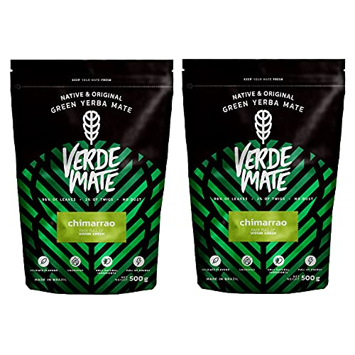 Verde Mate Green Chimarrao Verde Mate Tee Yerba Grün Chimarrao anregender MateTee aus Brasilien Glutenfrei (1000g (2x500g)) von Verde mate