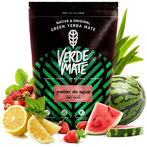 Verde Mate Green Melón de Agua 500 g | Der feine Wassermelonen-Mate Tee | Perfekt für Anfänger| brasilianischer Tee Mate Tee |Die natürliche Zusammensetzung| Der starke Mate Tee 0,5 kg von Verde mate