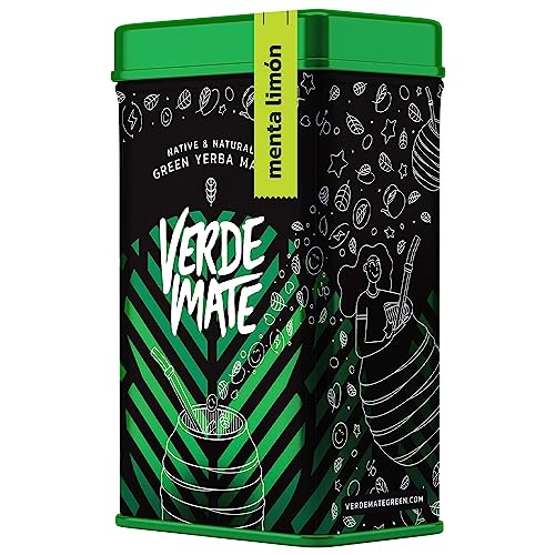 Verde Mate Green Menta Limón 0,5 kg | Anregende Yerba Mate mit Minze und Zitrone 500 g | Erfrischender Geschmack | Natürliches Koffein | Yerba Mate Tee aus Brasilien | 500 g von Verde mate