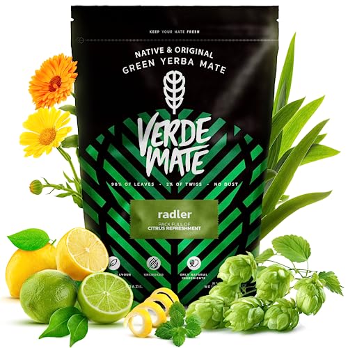 Verde Mate Green Radler 0,5kg | Yerba Mate mit Bier- und Limonadengeschmack | Erfrischende Yerba Mate | Ideal für Tereré | Anregung | Brasilianische Yerba Mate | 500 gr von Verde mate