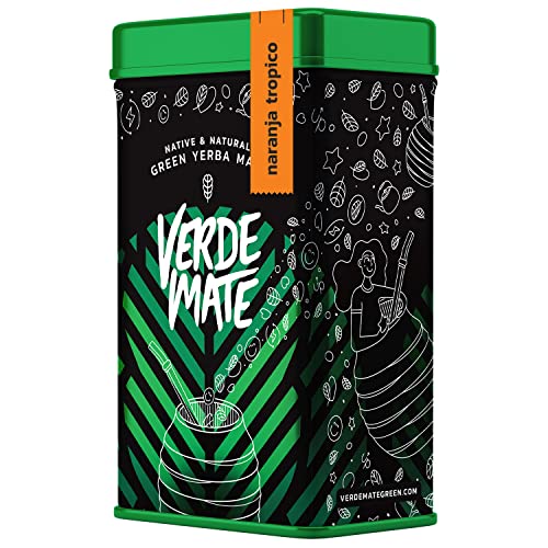 Yerbera – Dose mit Verde Mate Green Naranja Tropico 0,5kg von Verde mate