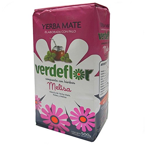 Yerba Mate Tee Verdeflor Melisa 500g | Argentinien Mate-Tee mit Melisse | Kräuter Yerba Mate-Tee Poleo | Mate Tee loose leaf 0,5kg von Verdeflor
