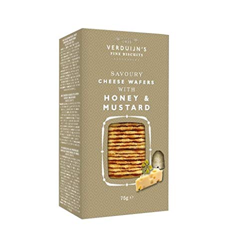 VERDUIJN'S - Waffeln mit Käse, Honig und Senf 85 g - Kiste mit 12 Stück von Verduijn's
