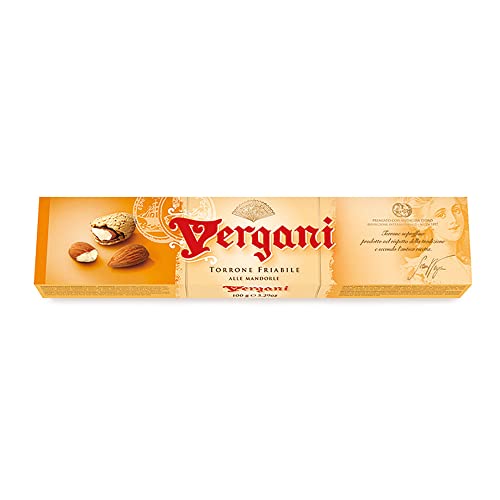Vergani Torrone 100g Crunchy Nougat w/Almonds from Italy von Vergani