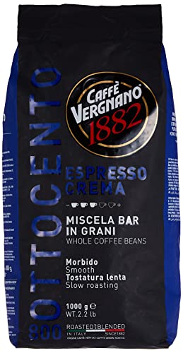 Vergnano Crema 800, Espresso ganze Bohne, zart und vollmundig, 1000 g von Caffè Vergnano 1882