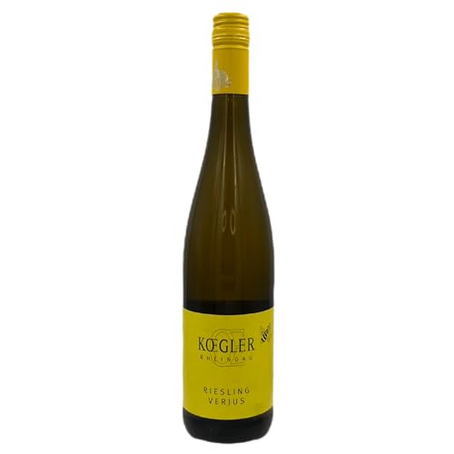 Kögler Verjus 0,75L - Premium Sauren Traubensaft aus Rieslingtrauben | Handgelesen & Kaltsteril Abgefüllt | Rheingau Erbe & Tradition | Enthält Antioxidantien & Sulfite | Ideal für Feinschmecker von Verjus