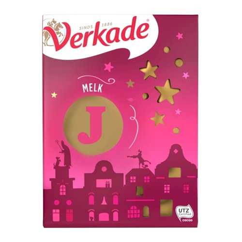 Schokolade Buchstabe aus Holland - Milch oder Pur (Milch - J) von Verkade