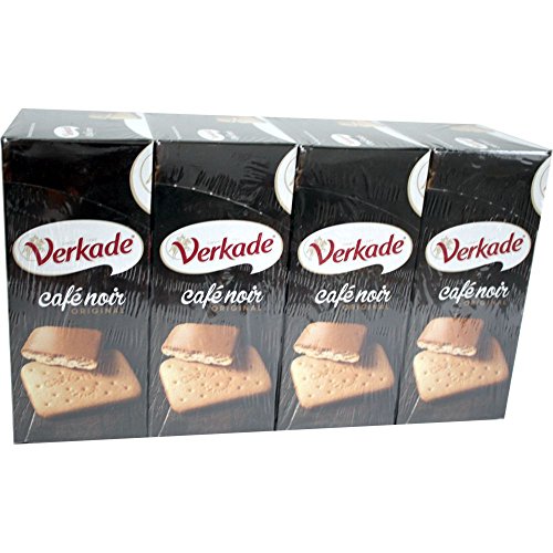 Verkade Cafe Noir, 4 x 200g Packung (Kekse mit Kaffeeglasur) von Verkade