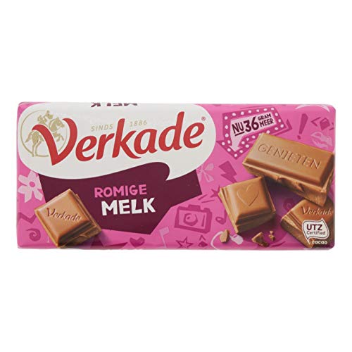 Verkade Cremige Milchschokolade - 12 Packungen x 111 Gramm von Verkade