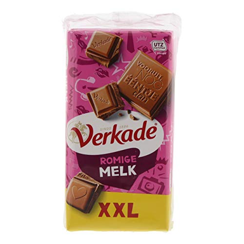 Verkade Cremige Milchschokolade XXL - 3 Packungen x 192 Gramm von Verkade