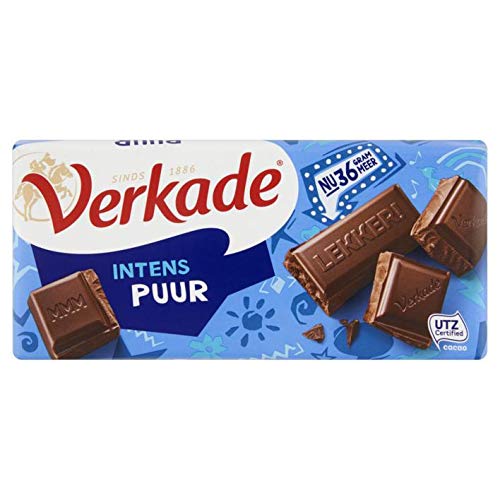 Verkade Intense Chocolade Puur Schokolade 111G Verkade Intense Chocolade Puur Schokolade 111G von Verkade