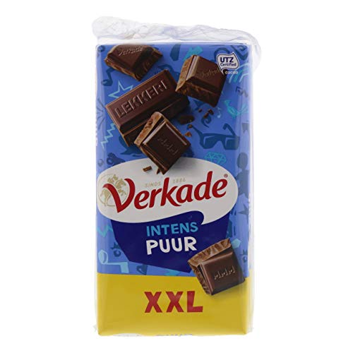 Verkade Intensive dunkle Schokolade XXL - 3 Packungen x 192 Gramm von Verkade