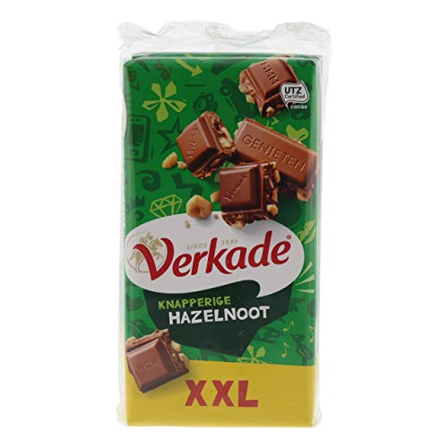 Verkade Knusprige Haselnussschokolade XXL - 3 Stück x 192 Gramm von Verkade