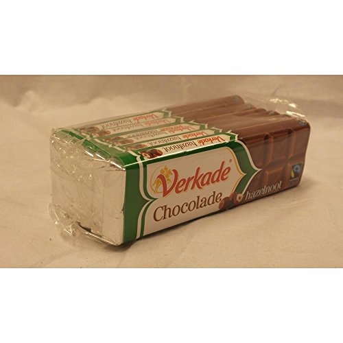 Verkade Schokoladen-Tafel Fair Traid, Hazelnoot, 6 x 75g (Haselnuss) von Verkade