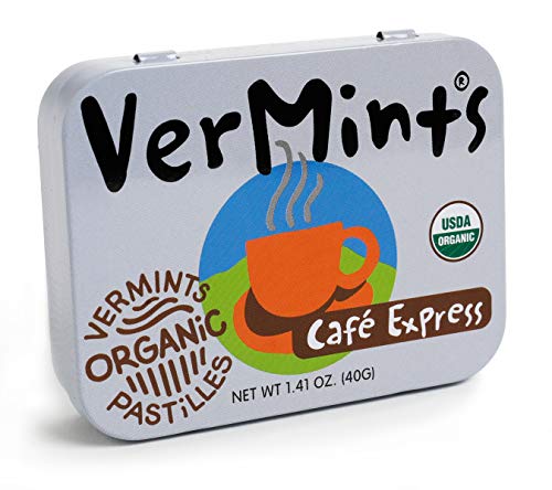 Café Express Mints von VerMints in Bio-Qualität (40 g) - organische Minz-Pastillen - Geschmacksrichtung Kaffee von Vermints